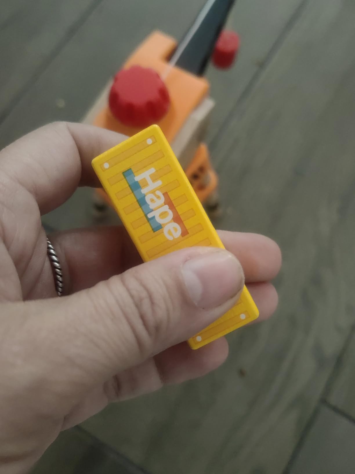 Hape Treno gru a braccio rotante con camion ribaltabile magnetico