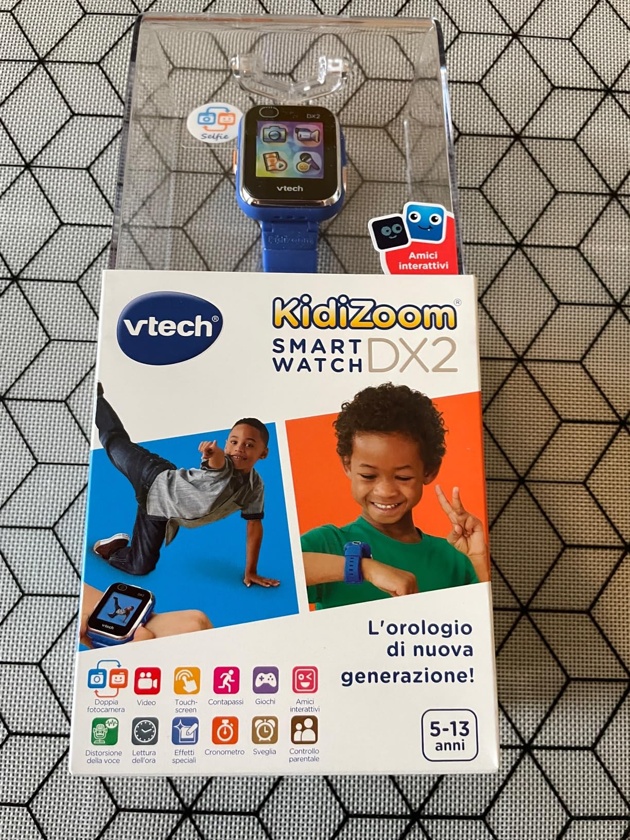 VTech Kidizoom Smartwatch DX2 smartwatch blu per bambini con doppia fotocamera
