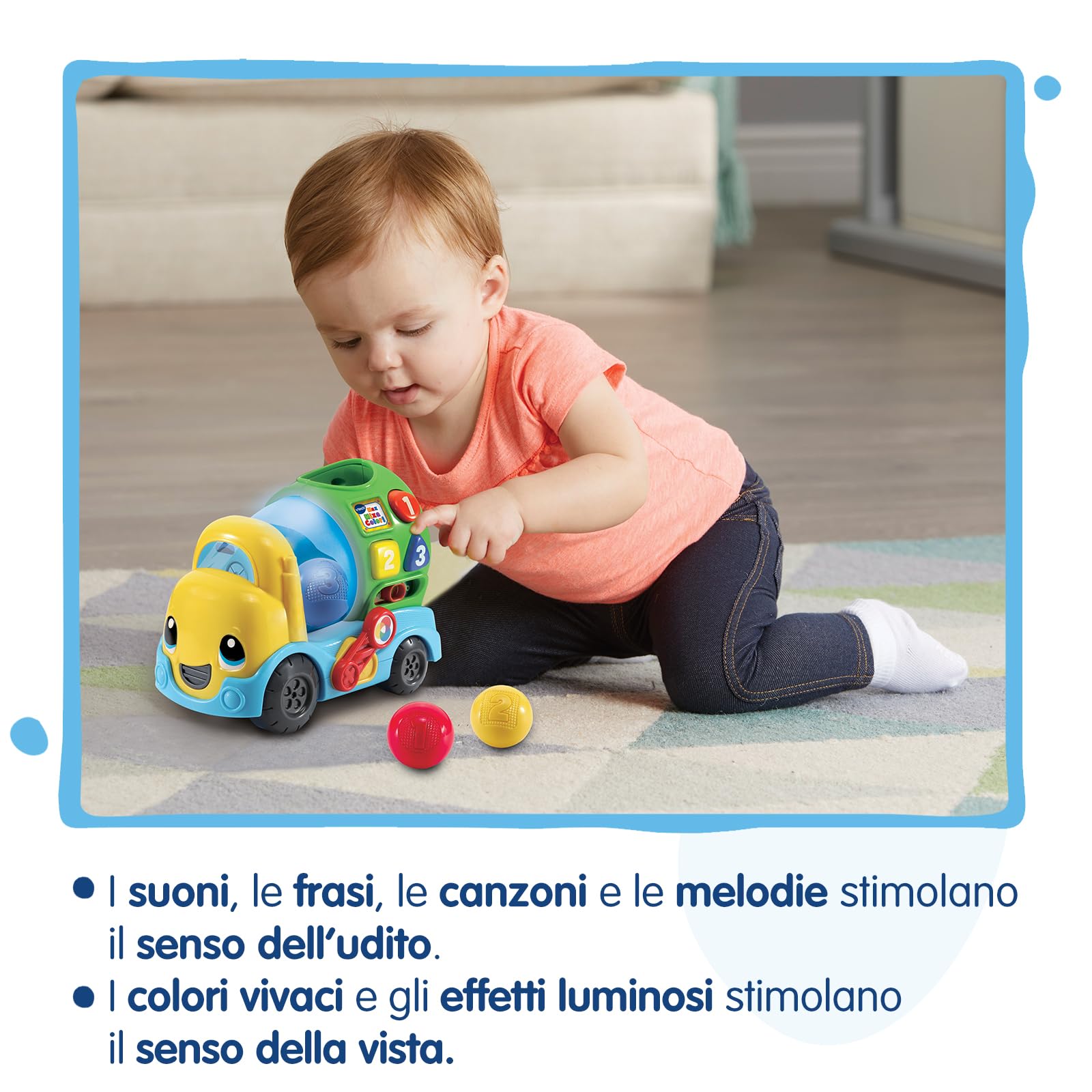 VTech Giocattoli 1-3 anni Max Mixa Colori camioncino 12-36 mesi interattivo