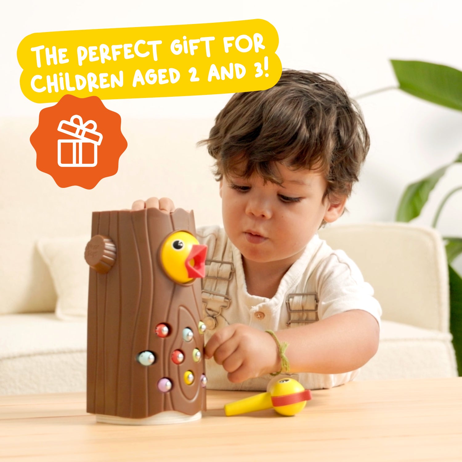 Nene Toys Baby & Toddler Toys Little Woodpecker gioco magnetico in legno