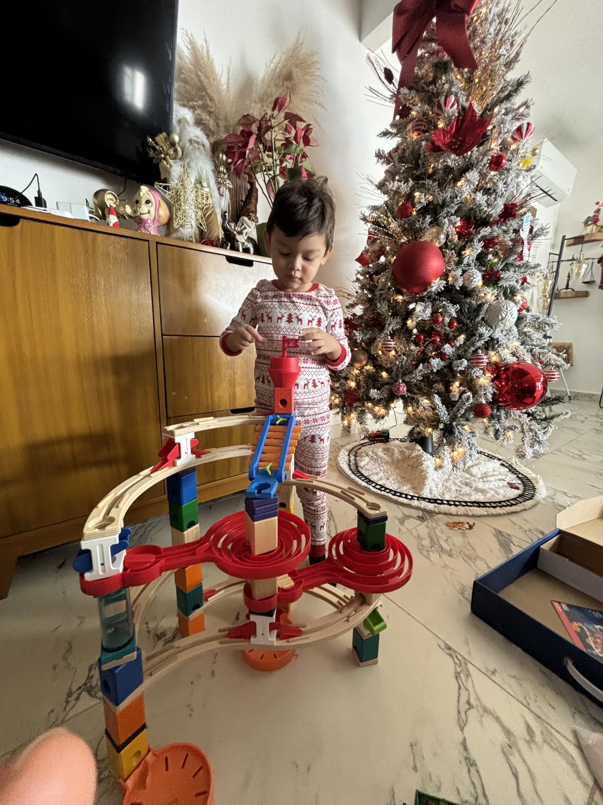 Hape Quadrilla Super Spirali pista per biglie 129 pezzi con xilofono