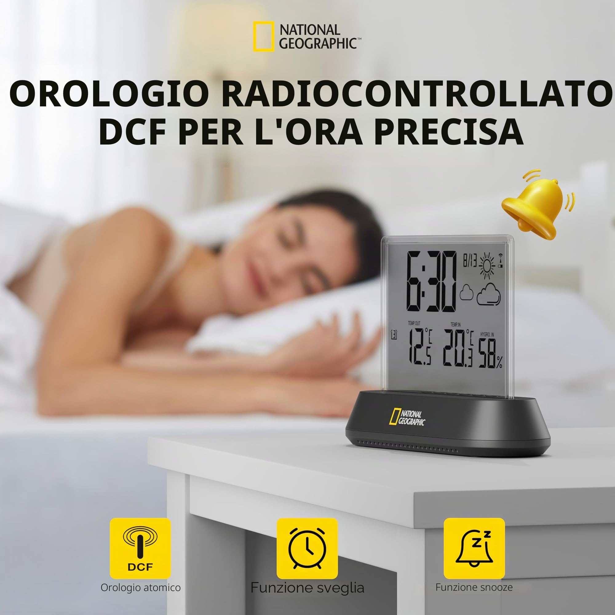 National Geographic Stazioni meteorologiche ed elettronica outdoor stazione meteo trasparente
