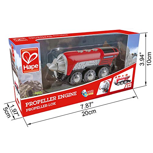 Hape Treno Locomotiva a batteria con elica trenino rosso
