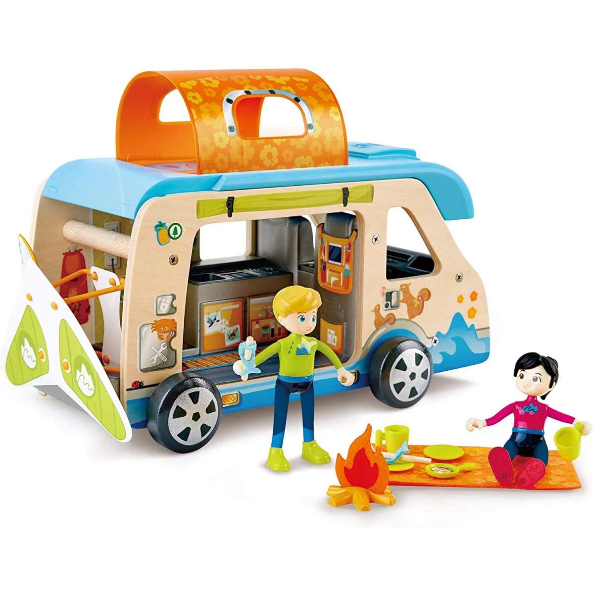 Hape Case delle bambole e accessori Camper Avventura trasformabile