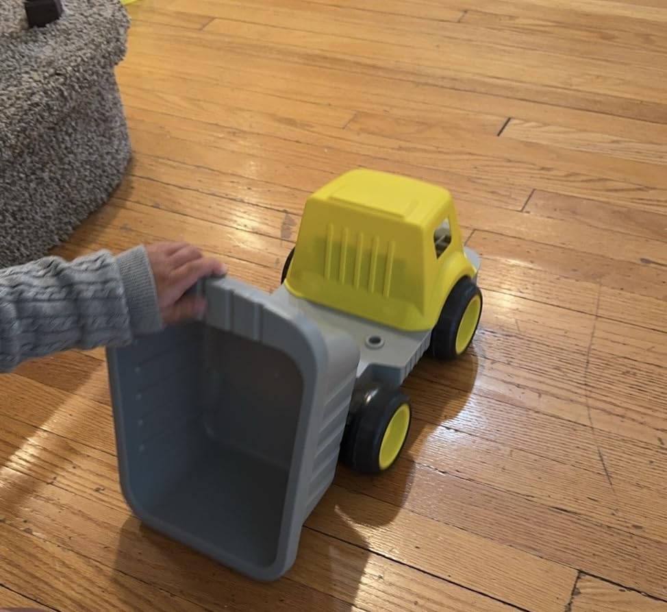 Hape Giochi autoribaltabile Carica e Trasporta camion giallo