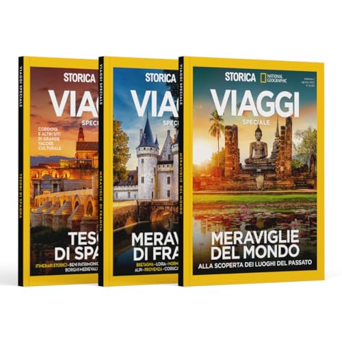 National Geographic Riviste National Geographic Pack storico speciale viaggi, 3 riviste