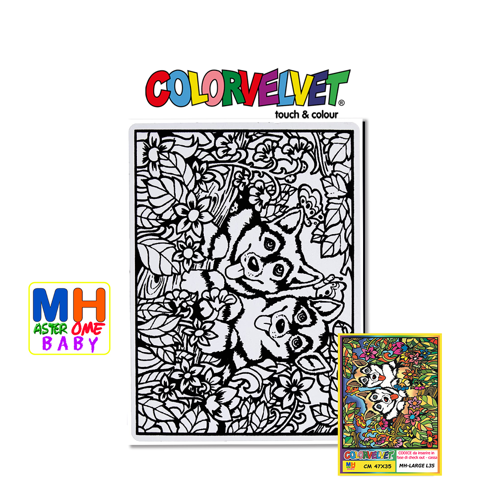 Masterhome Baby Colorvelvet Quadri-LARGE quadri da colorare formato grande