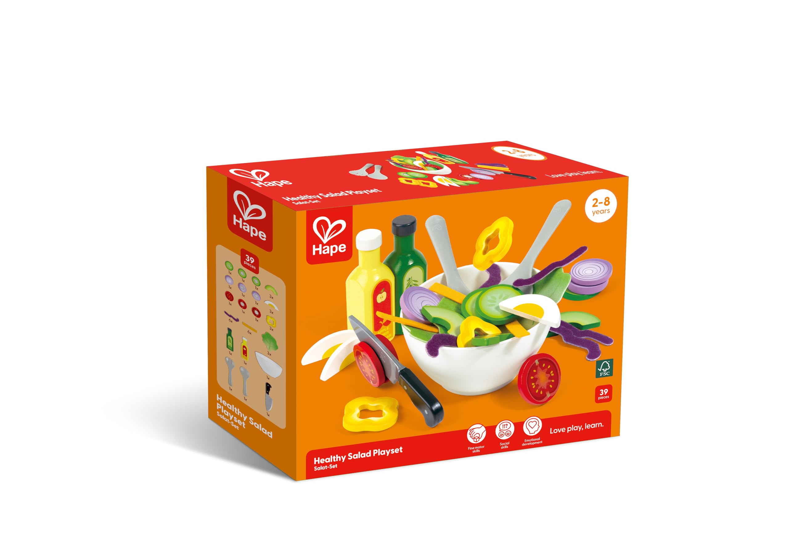 Hape Cucina e accessori Set da gioco insalata salutare in legno
