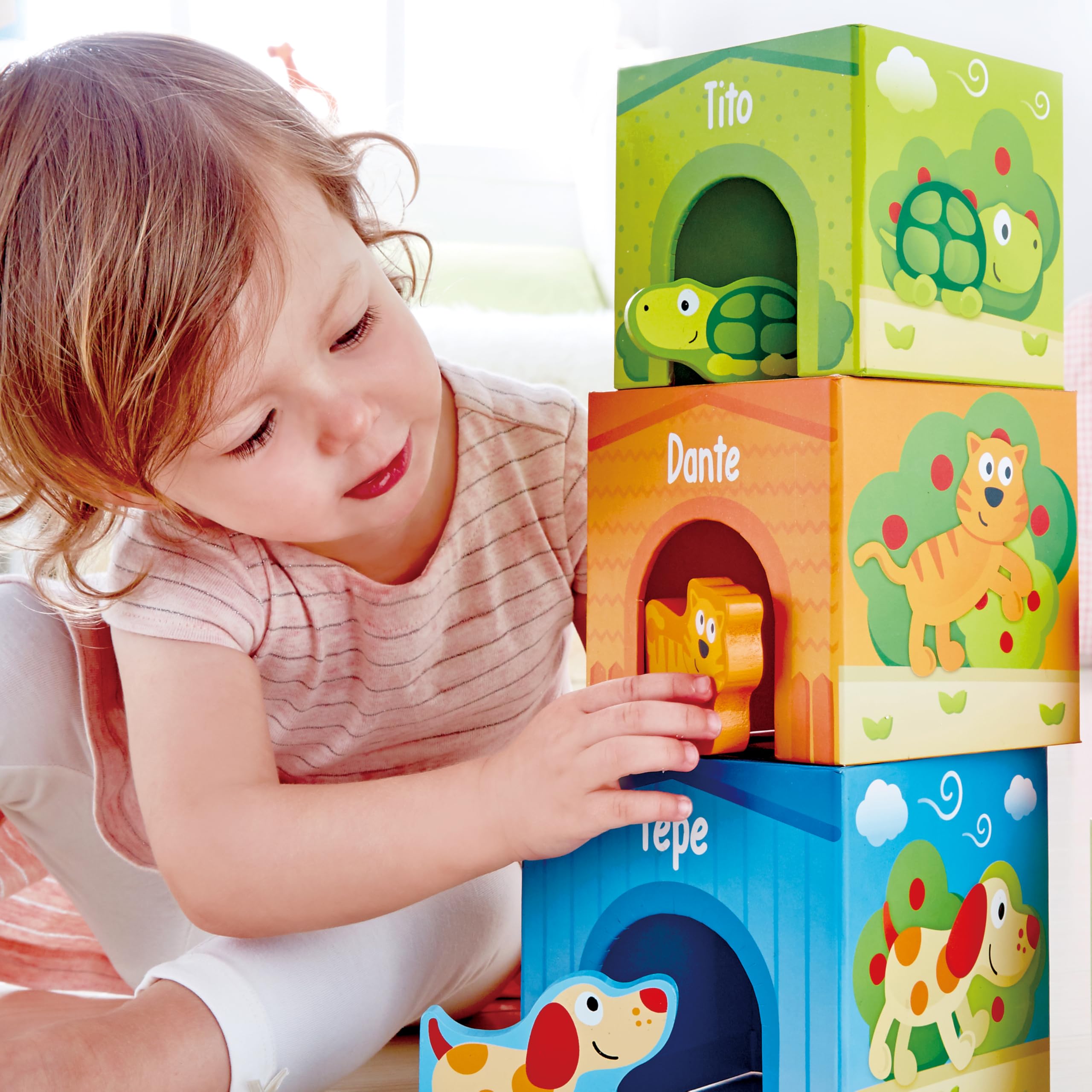 Hape Puzzle Puzzle 3 in 1 in legno Pepe e i suoi amici