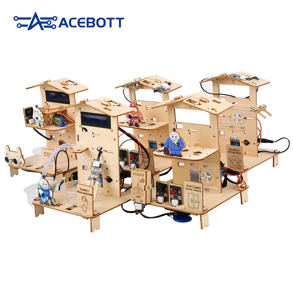 ACEBOTT Education Solution Series QE024 Kit smart home STEM ESP32 per 8-16 anni