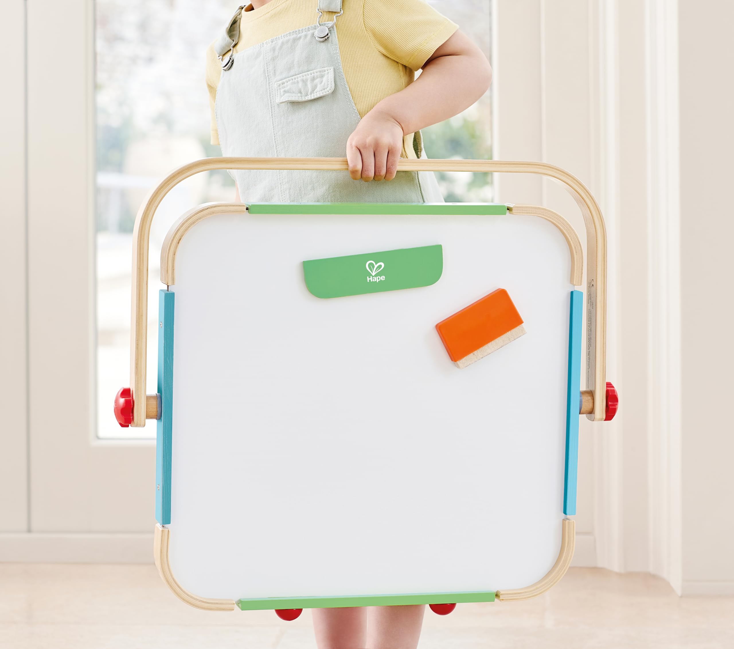 Hape Arte e creatività Lavagnetta portatile double-face con cavalletto