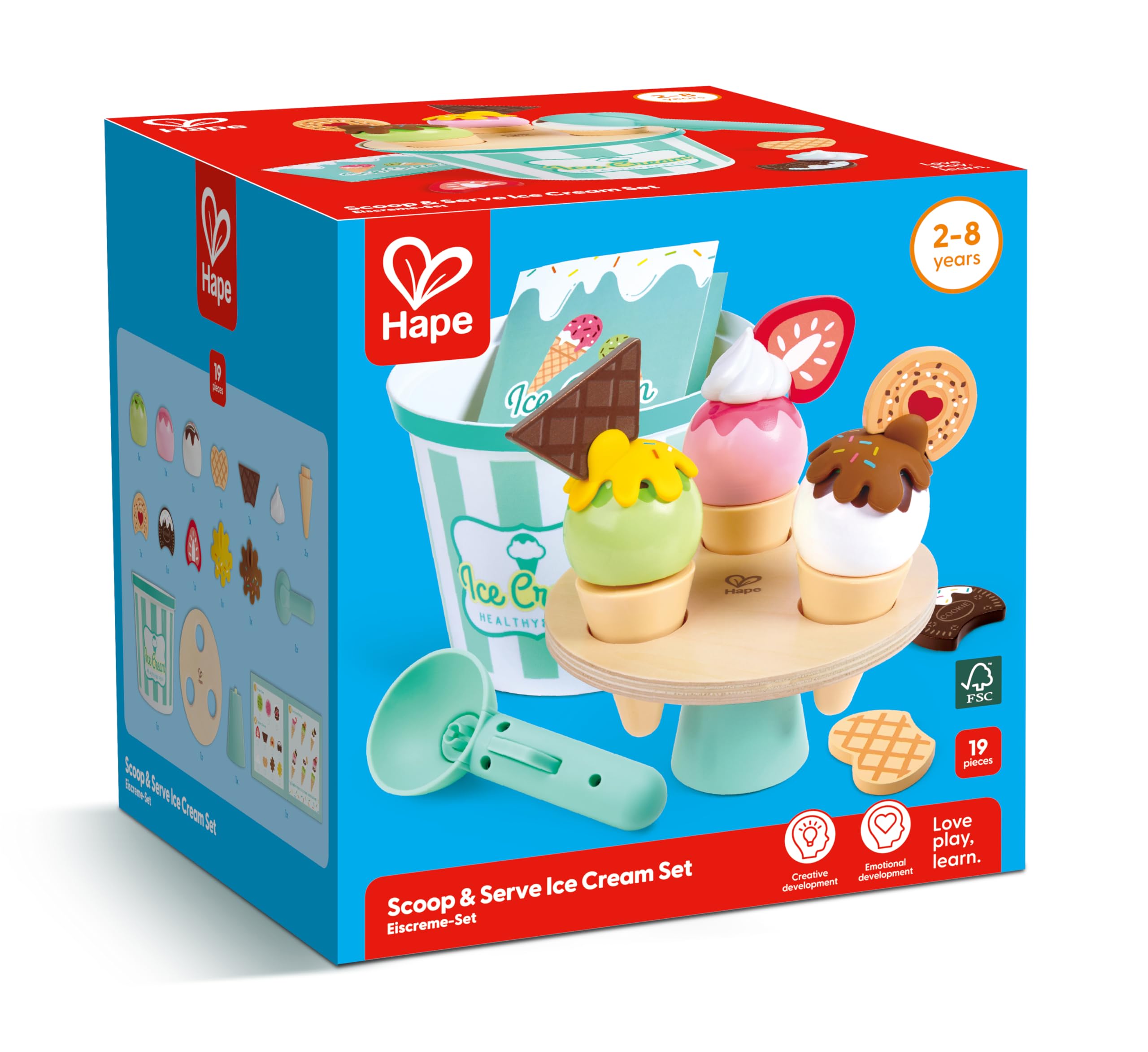 Hape Cucina e accessori Set gelataio per gelati personalizzati