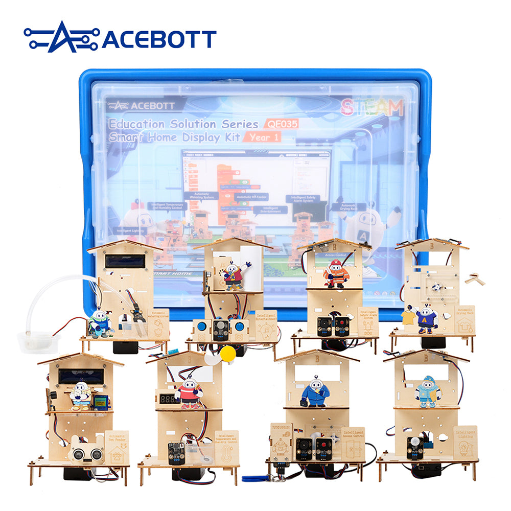 ACEBOTT Education Solution Series QE035 kit smart home ESP32 per scuola