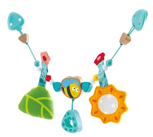 Hape Giocattoli per l'infanzia Gioco per carrozzina sonaglio ape e girasole