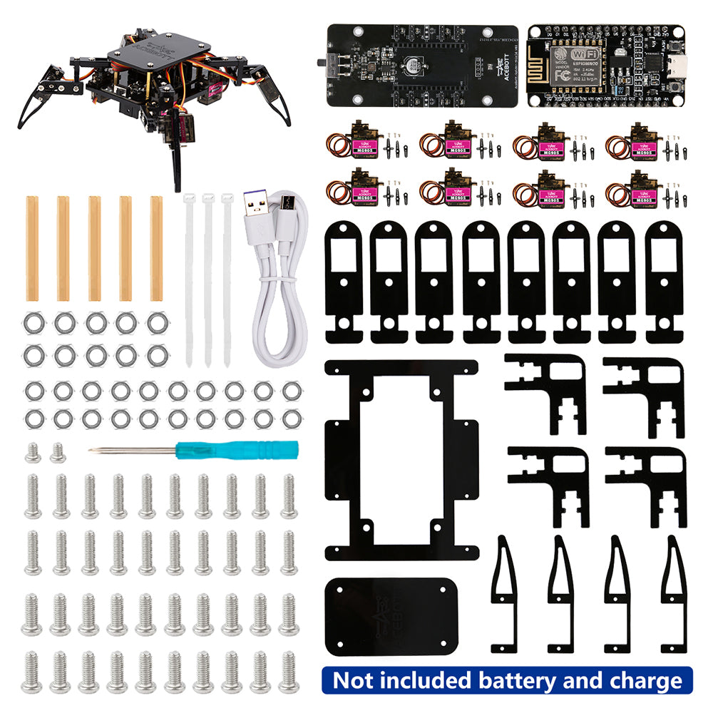 ACEBOTT Inventor Series QD020 robot ragno quadrupede programmabile