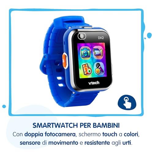 VTech Kidizoom Smartwatch DX2 smartwatch blu per bambini con doppia fotocamera