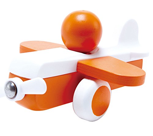 Hape Giochi E0066 Aereo a Elica aereo turchese e arancione