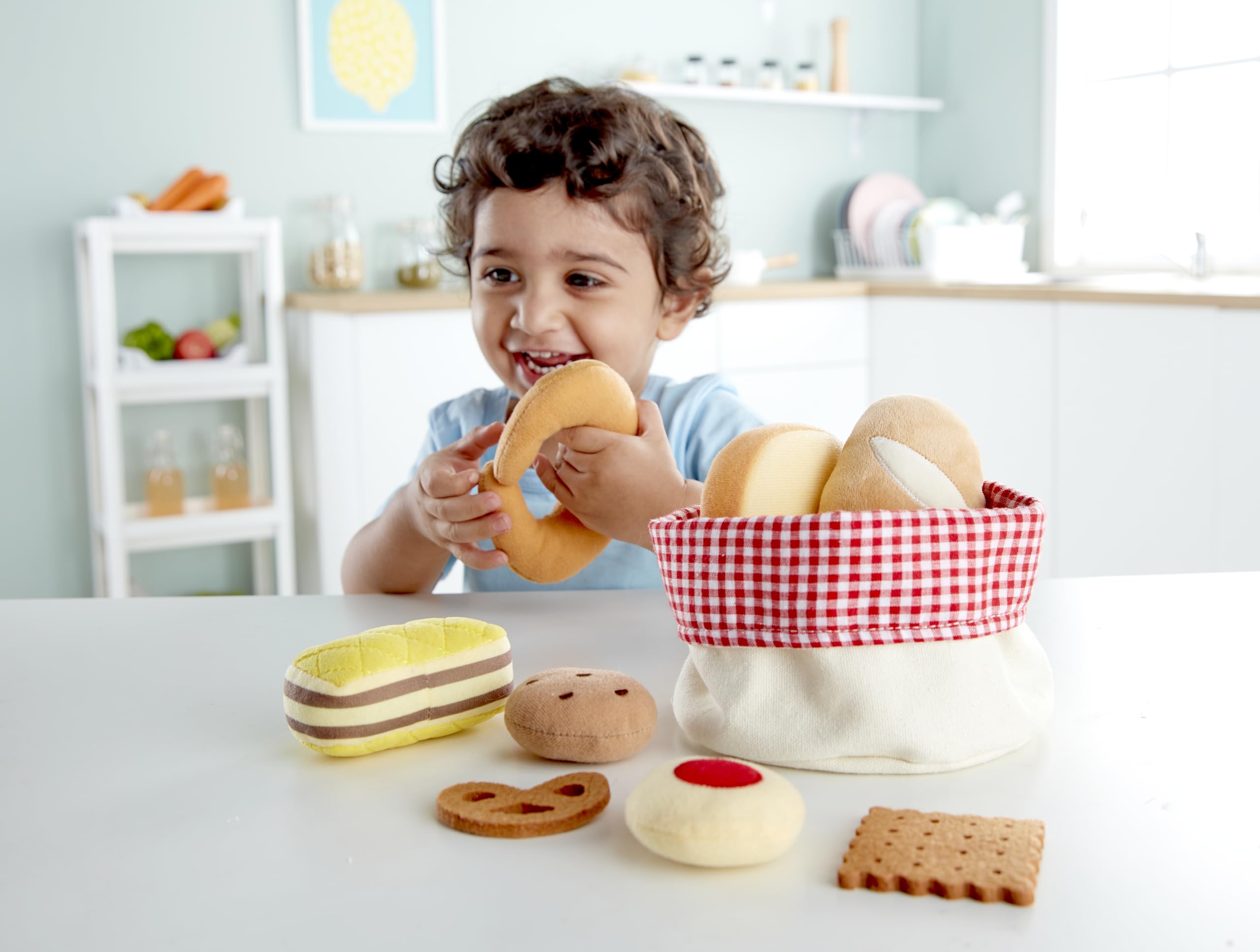 Hape Cucina e accessori E3168 cesto di pane gioco in feltro