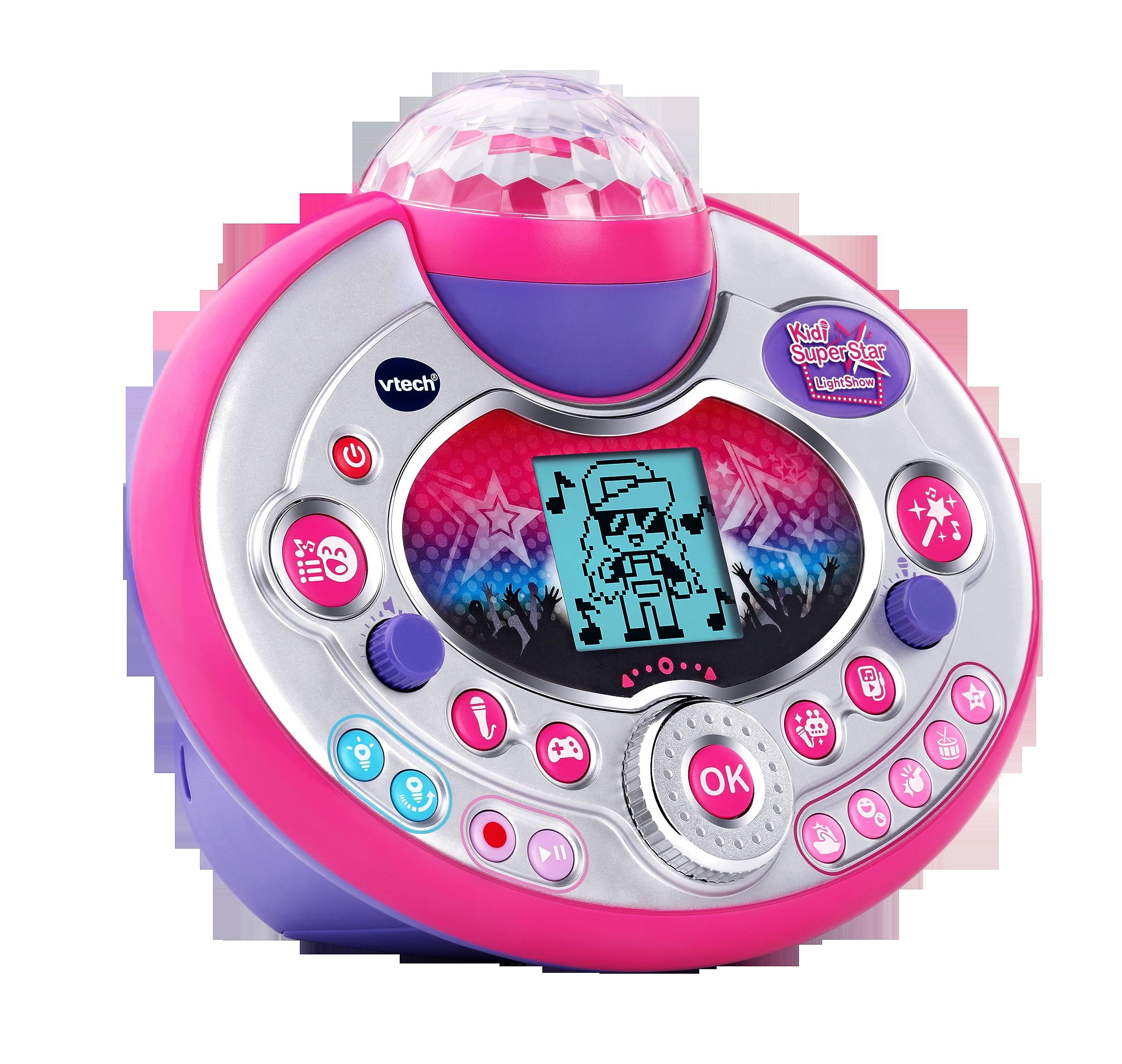 VTech Kidi SuperStar Light Show microfono karaoke regolabile fino a 140 cm