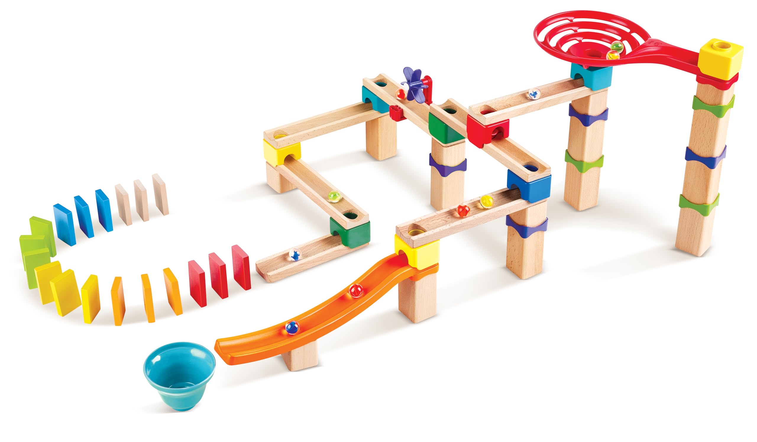 Hape Quadrilla Base pista per biglie 50 pezzi in legno