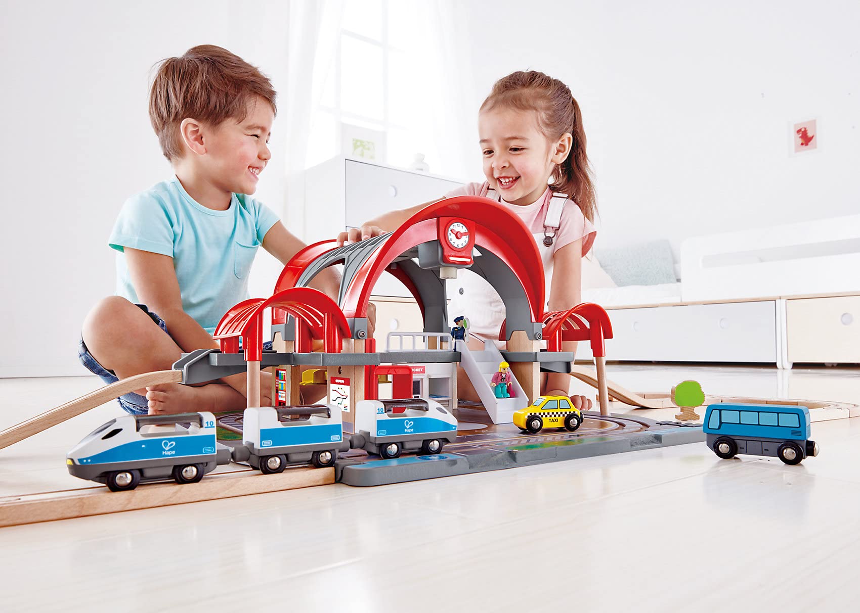 Hape Treno Stazione della Grande città stazione ferroviaria in legno