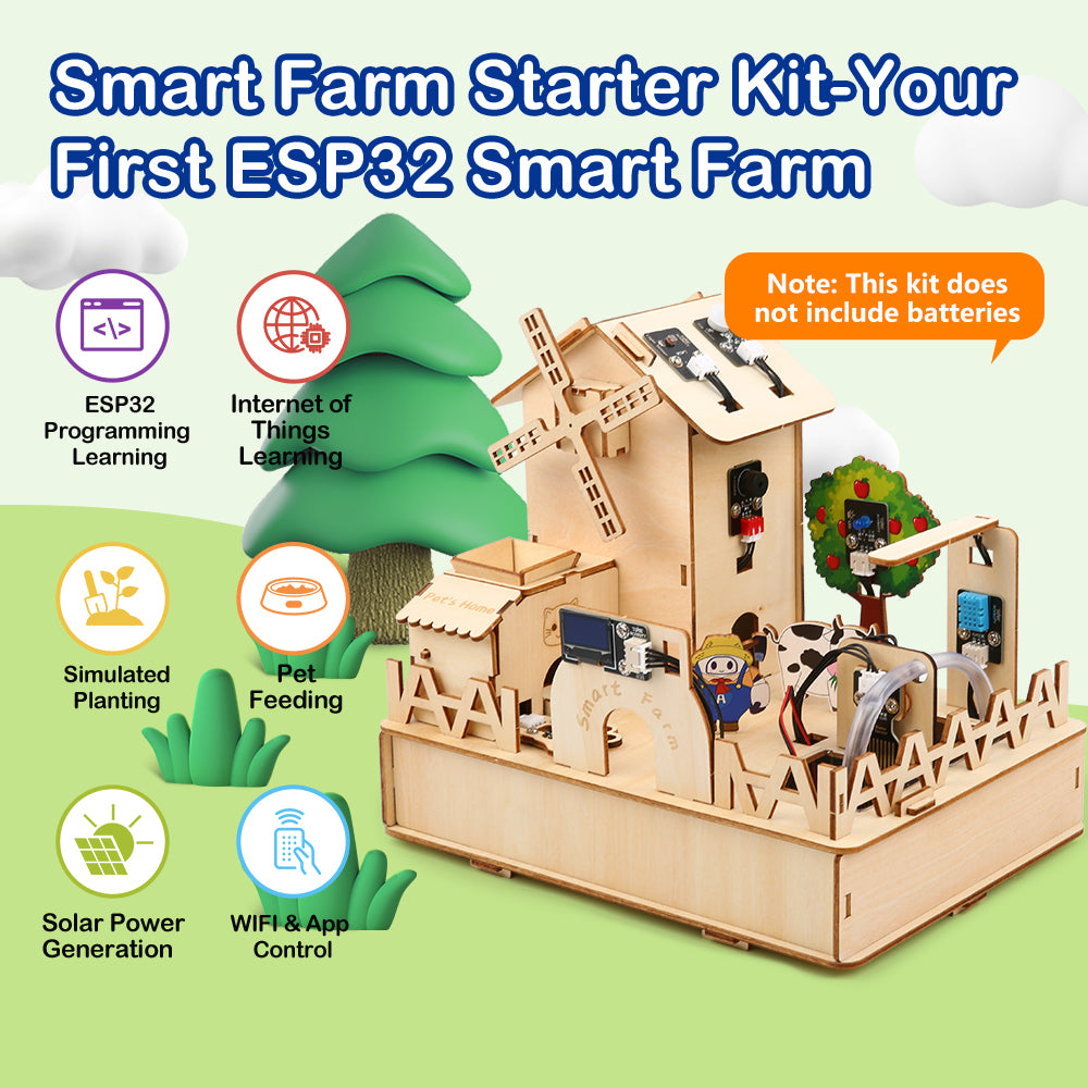 ACEBOTT Explorer Series QE002 ESP32 Smart Farm IoT Starter Kit kit fattoria intelligente