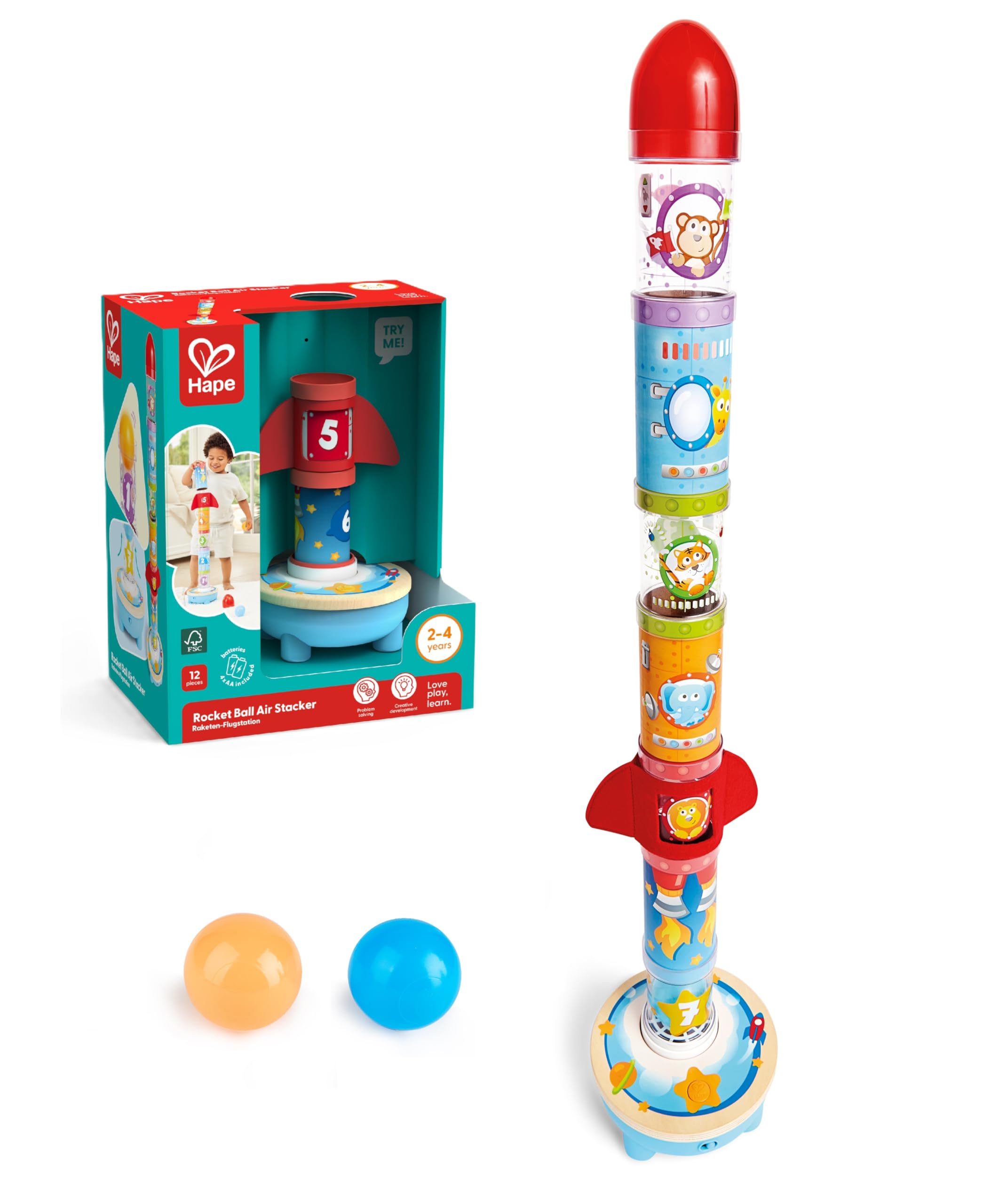 Hape Giocattoli per l'infanzia Razzo Magico spara palline
