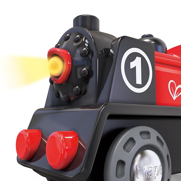 Hape Treno Locomotiva a Batteria con luce e retromarcia