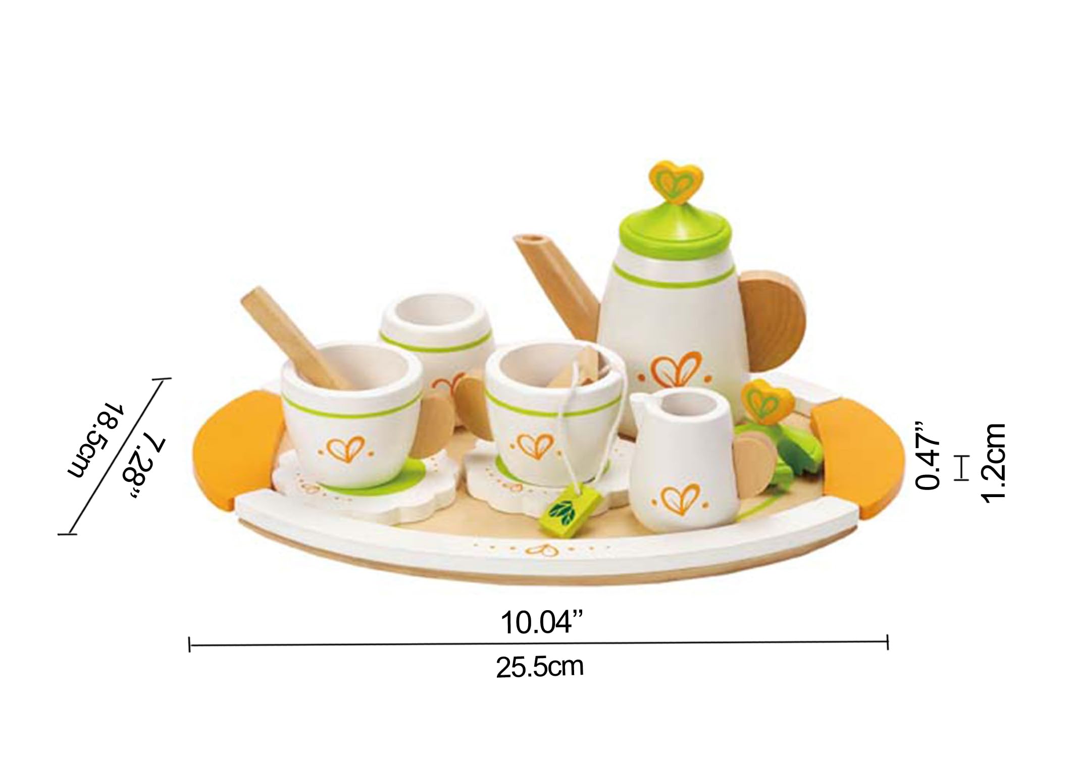 Hape Cucina e accessori E3124 Servizio da tè per Due in legno