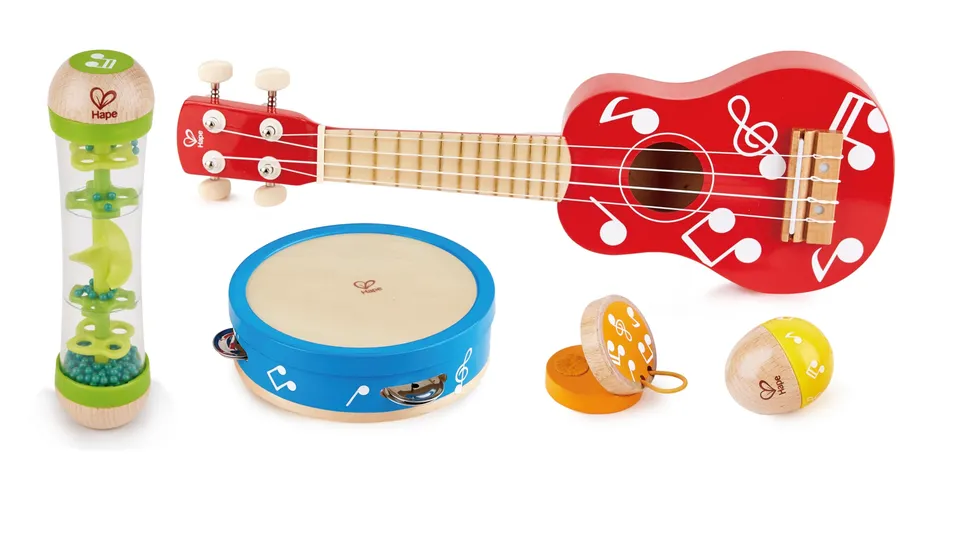 Hape Giochi musicali Mini Band set 5 pezzi strumenti musicali
