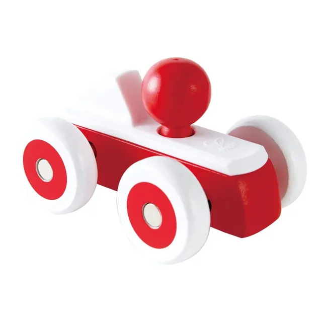 Hape Giochi E0064 Automobile da Corsa rossa macchinina in legno