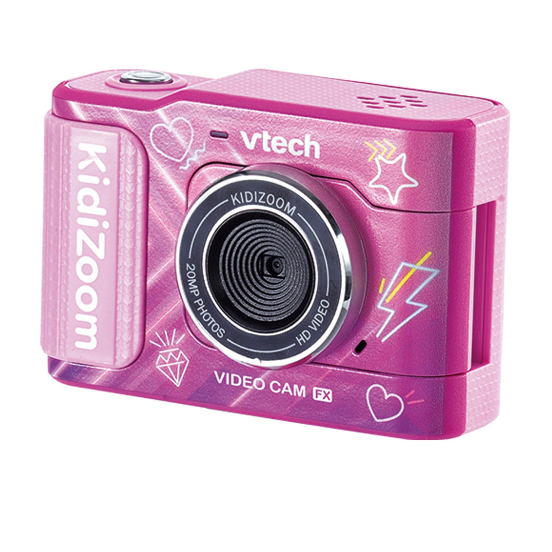 VTech Giocattoli 6 anni e + KidiZoom Video Cam FX videocamera rosa ricaricabile