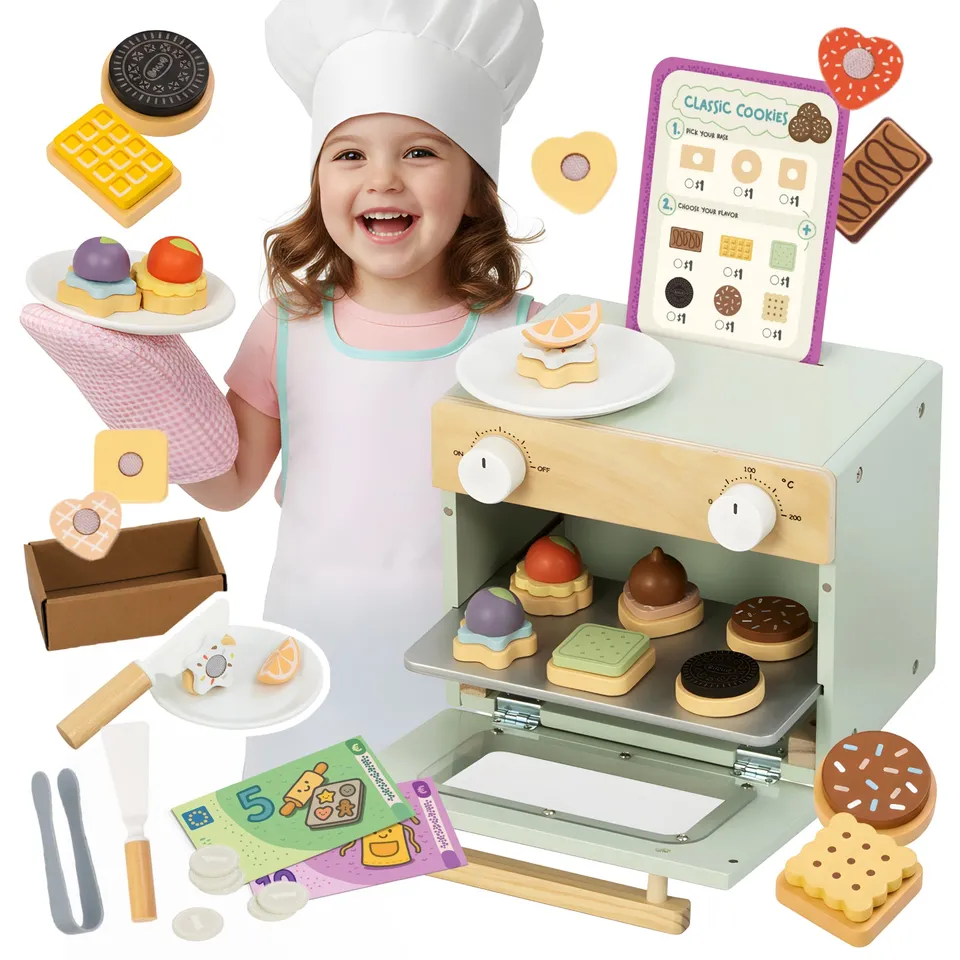 Nene Toys Kitchens & Pretend Play Little Cookie Bakery, forno giocattolo