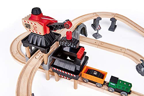 Hape Treno pista miniera con gru magnetica e trenini