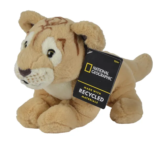 National Geographic Peluche e figurine Leone peluche 25 cm riciclato