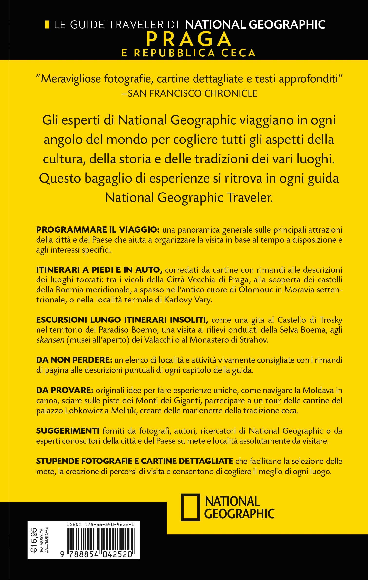 National Geographic Le Guide Traveler Praga e Repubblica Ceca guida con mappa estraibile