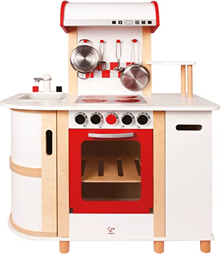 Hape Cucina e accessori E8018 cucina multifunzione con carrello multicolore