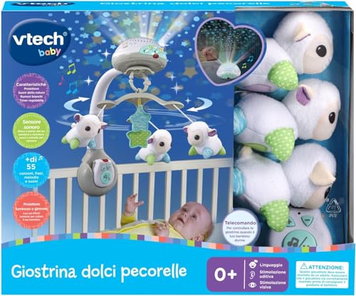 V-Tech Giocattoli 0-12 mesi Giostrina Dolci Pecorelle Musicale luce notturna