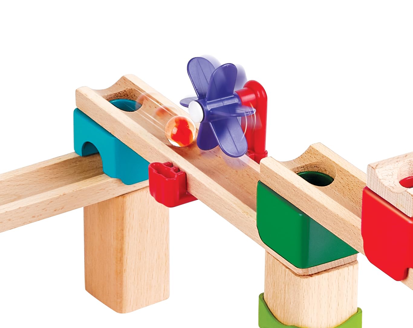 Hape Quadrilla Base pista per biglie 50 pezzi in legno
