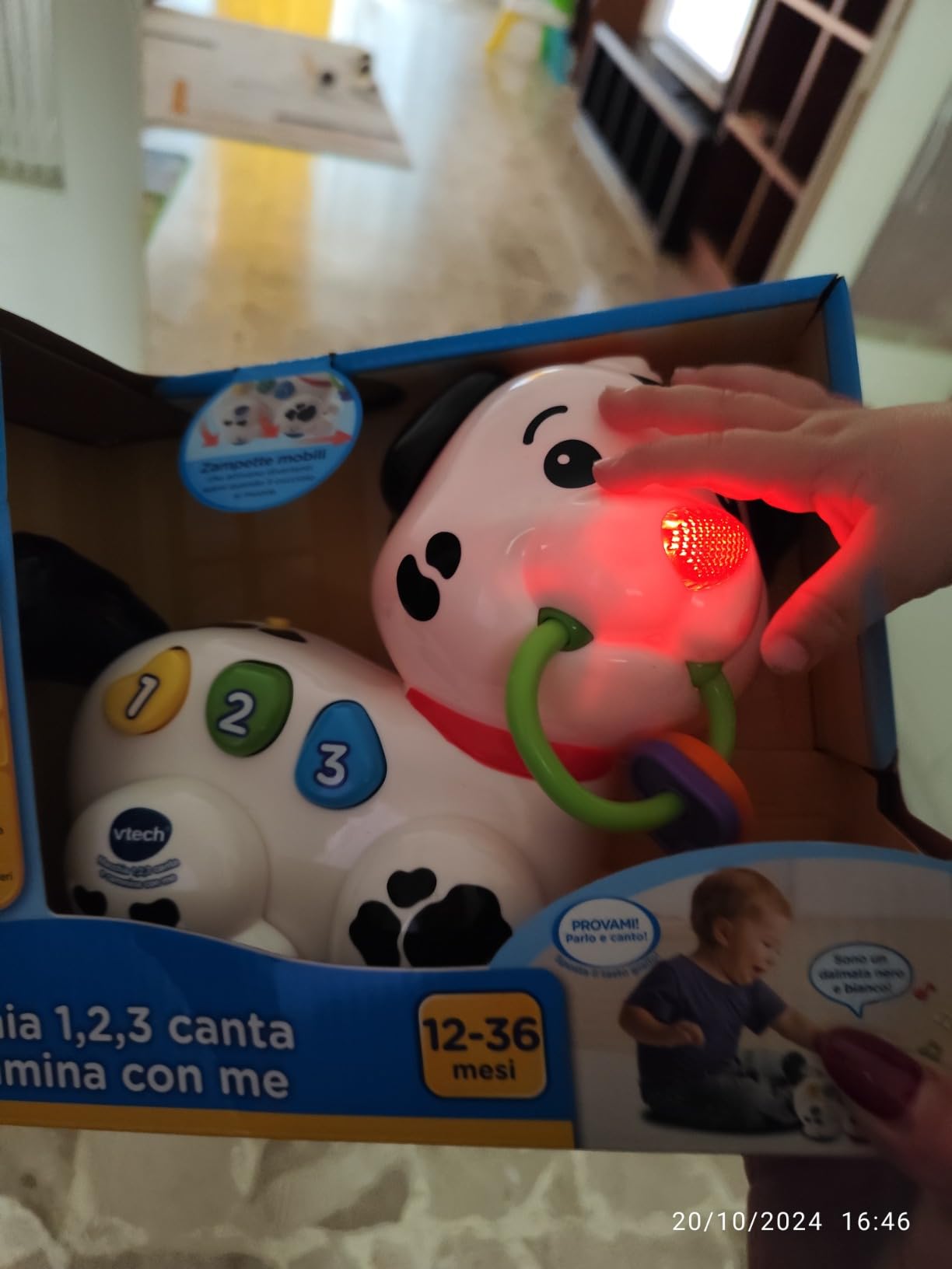VTech Giocattoli 1-3 anni Macchia Canta e Cammina con Me cagnolino interattivo