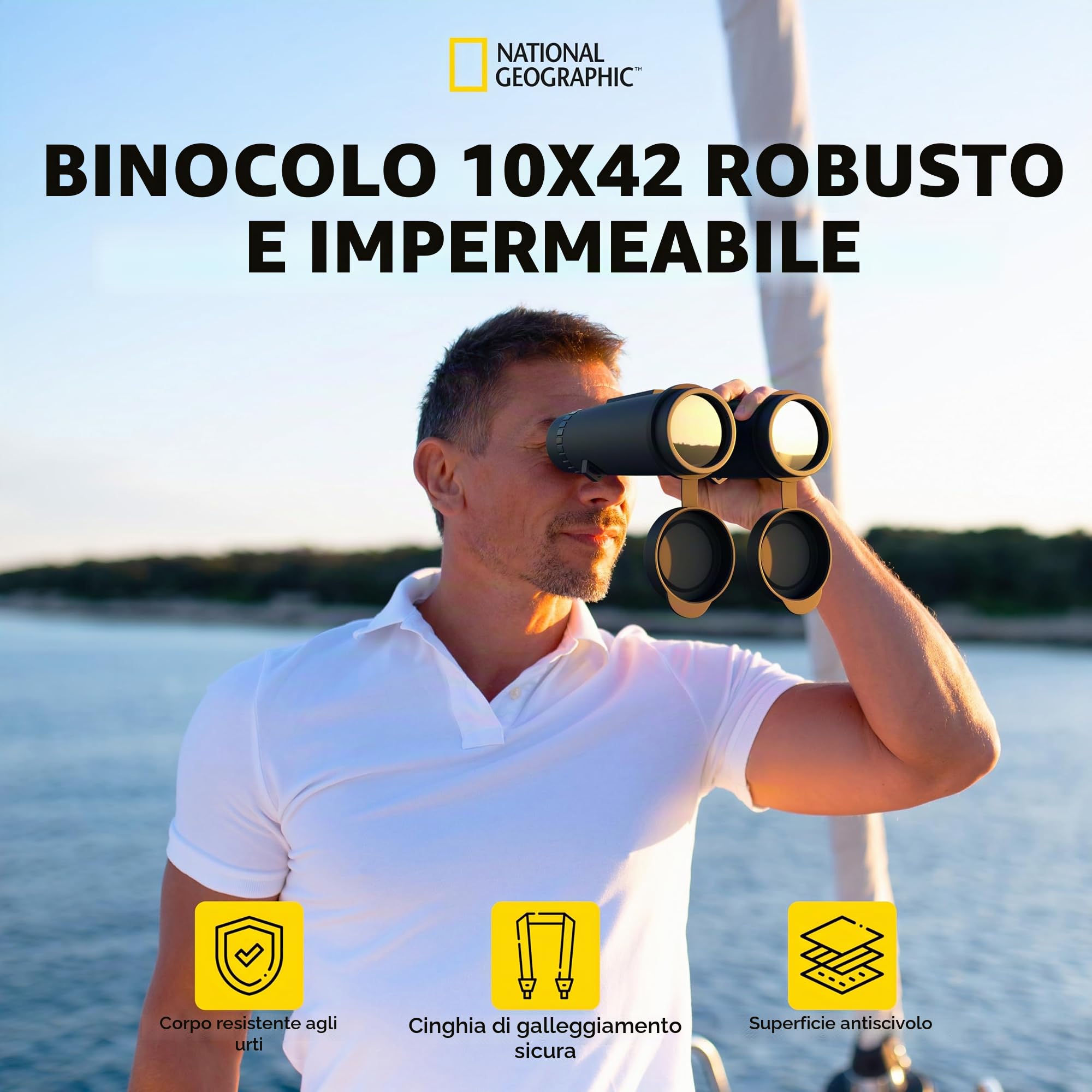 National Geographic Binocoli 10x42 Binocolo impermeabile