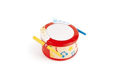 Hape Giochi musicali Tamburo Suona con le Luci dai 12 mesi
