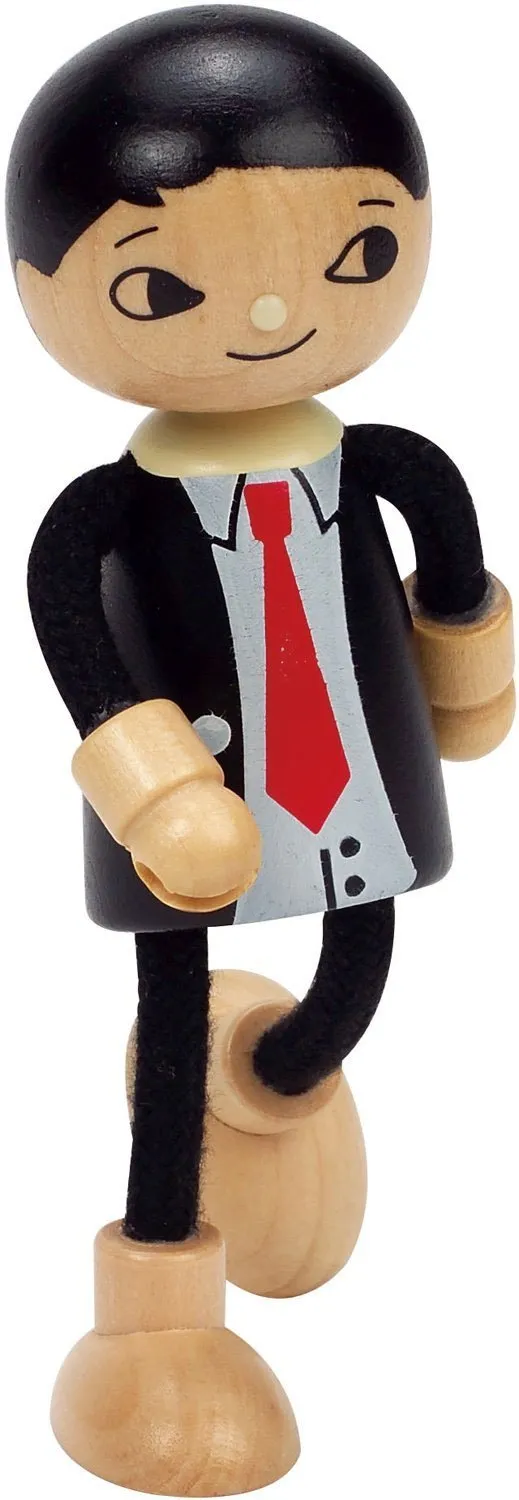 Hape Case delle bambole e accessori Bambola di legno Papà bambola arti flessibili