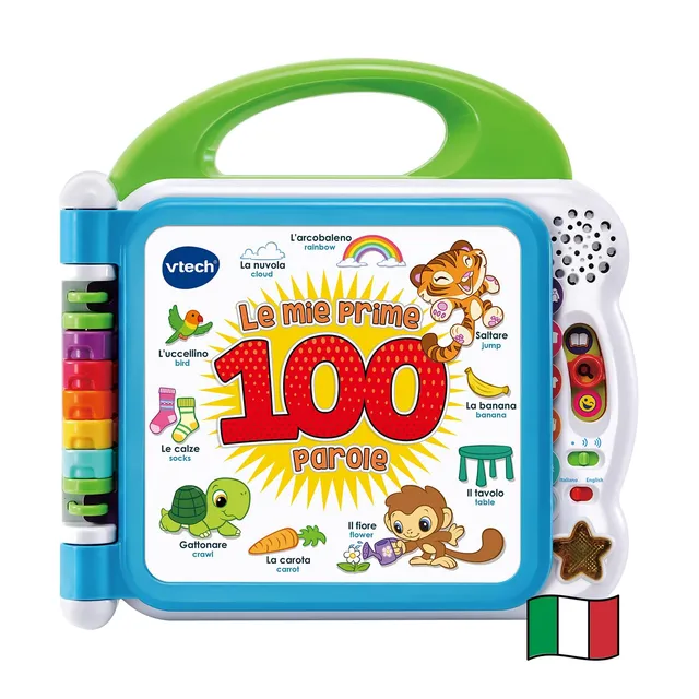 VTech Giocattoli 1-3 anni Il Mio Primo Libro Illustrato 100 Parole libro bilingue