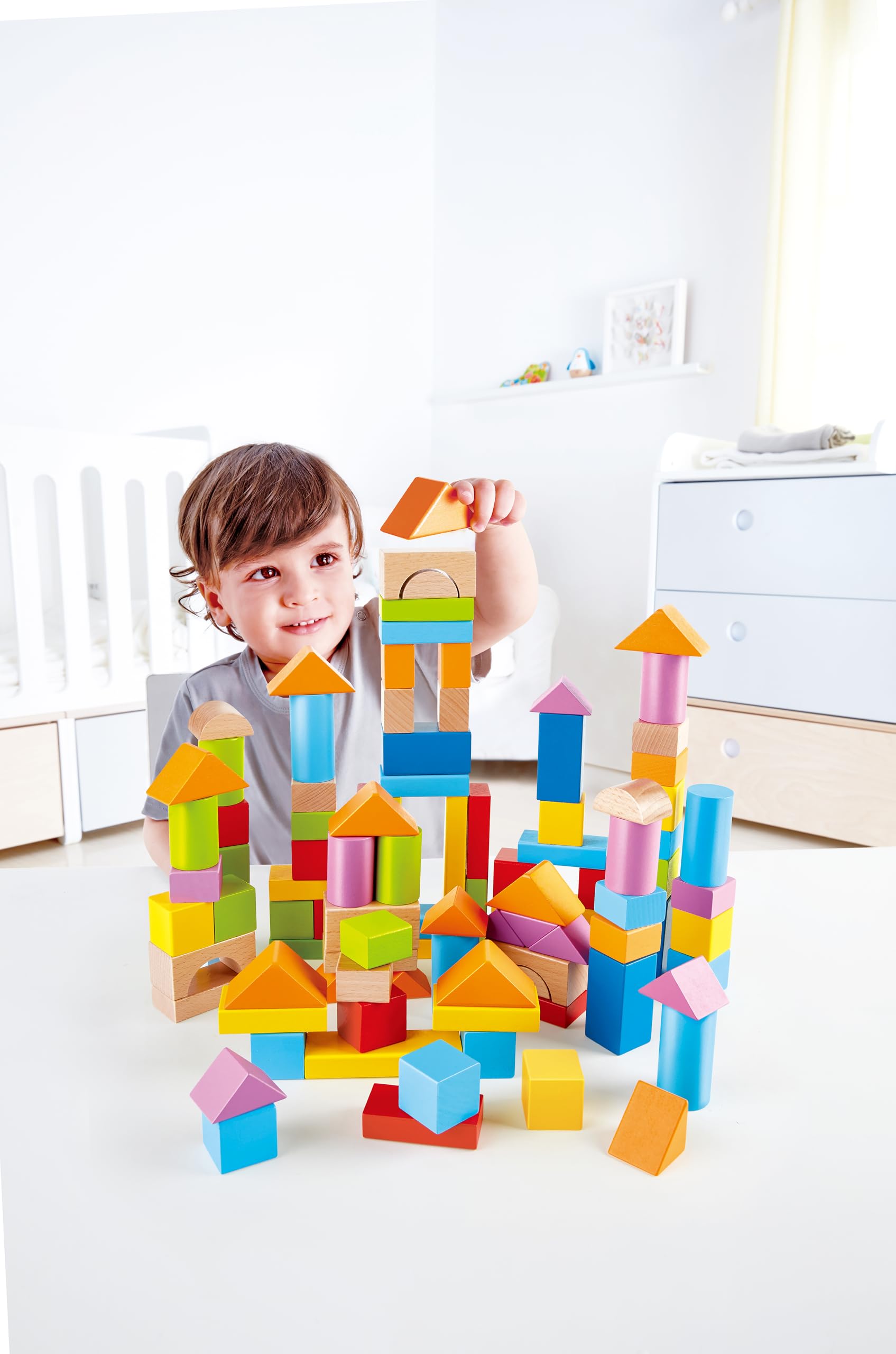 Hape Montare e costruire Fantastici Blocchi 101 pezzi in faggio