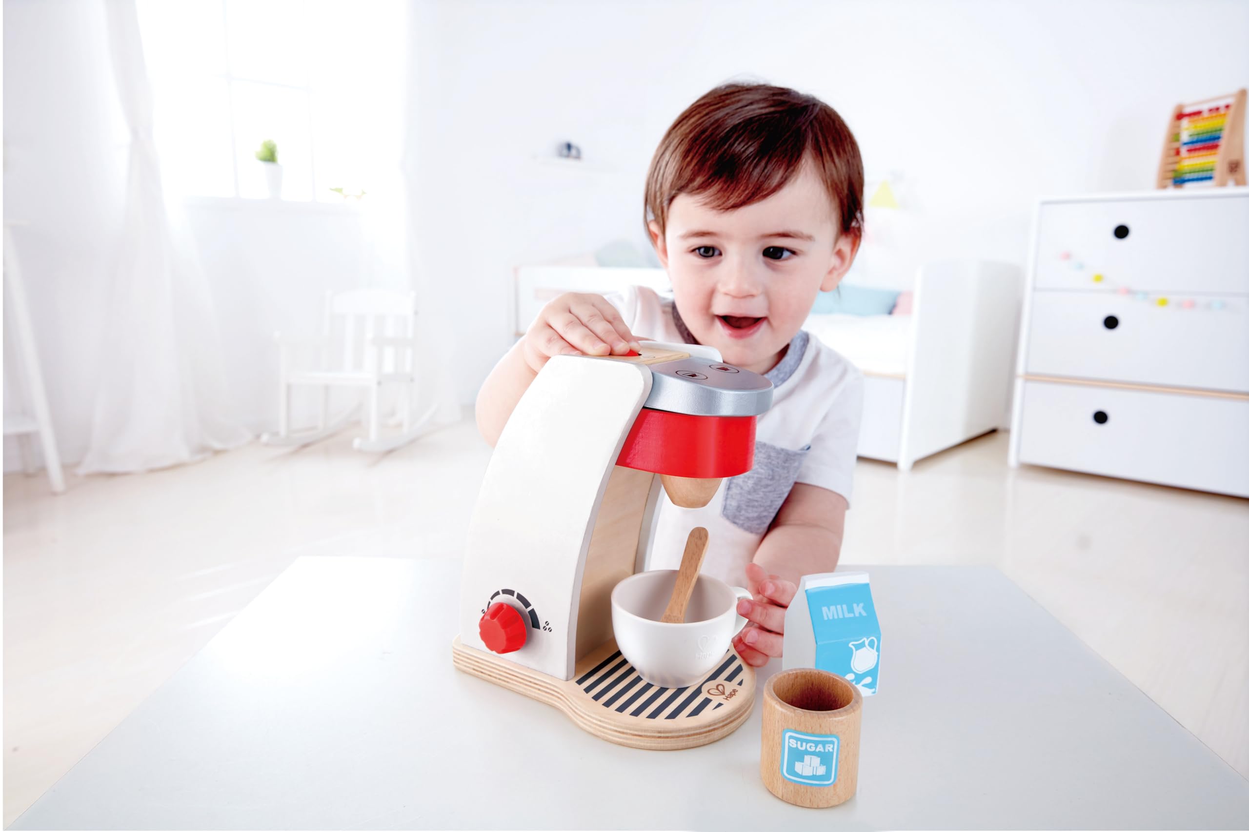 Hape Cucina e accessori Macchinetta del caffè giocattolo in legno dai 2 anni