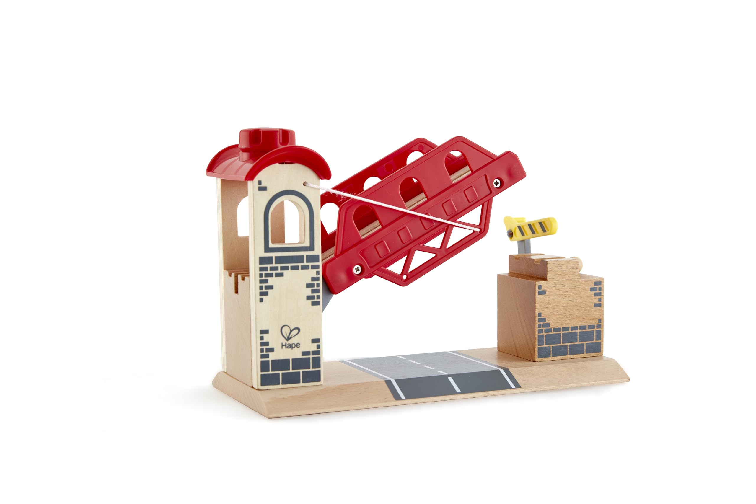 Hape Treno Ponte Levatoio accessorio in legno con manovella