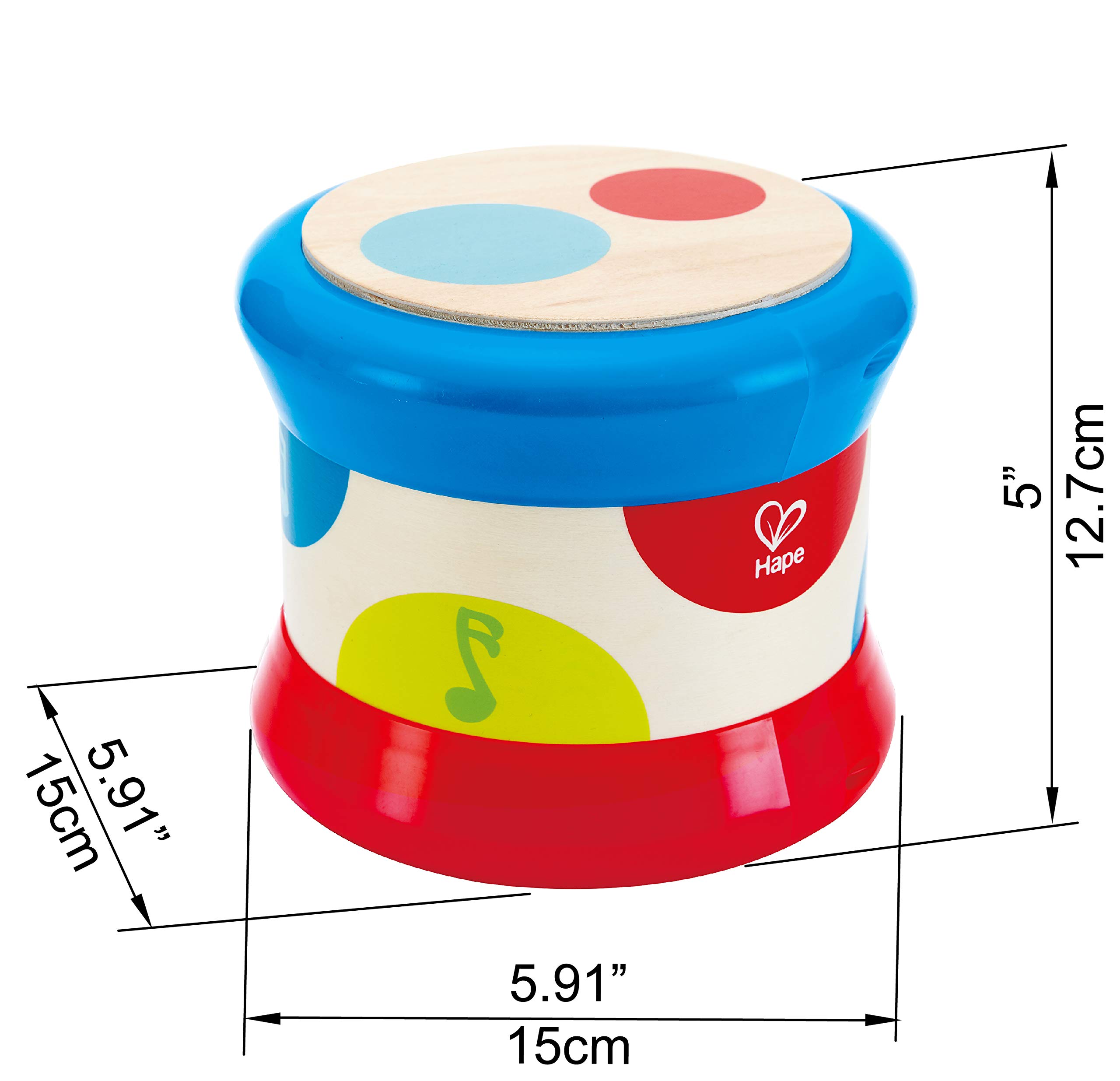 Hape Giochi musicali Baby Tamburo tamburo musicale dai 6 mesi