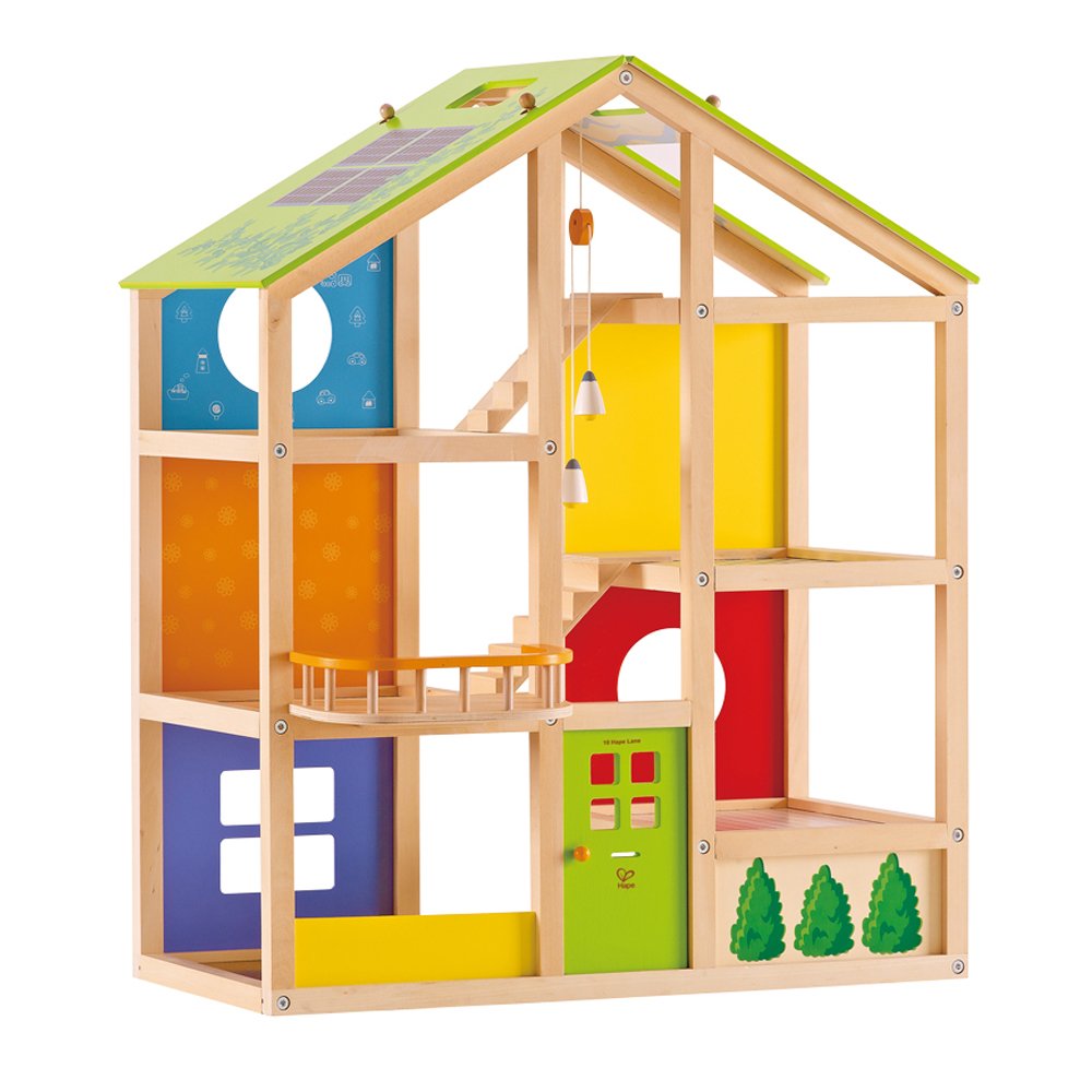 Hape Case delle bambole e accessori casetta delle bambole in legno senza accessori
