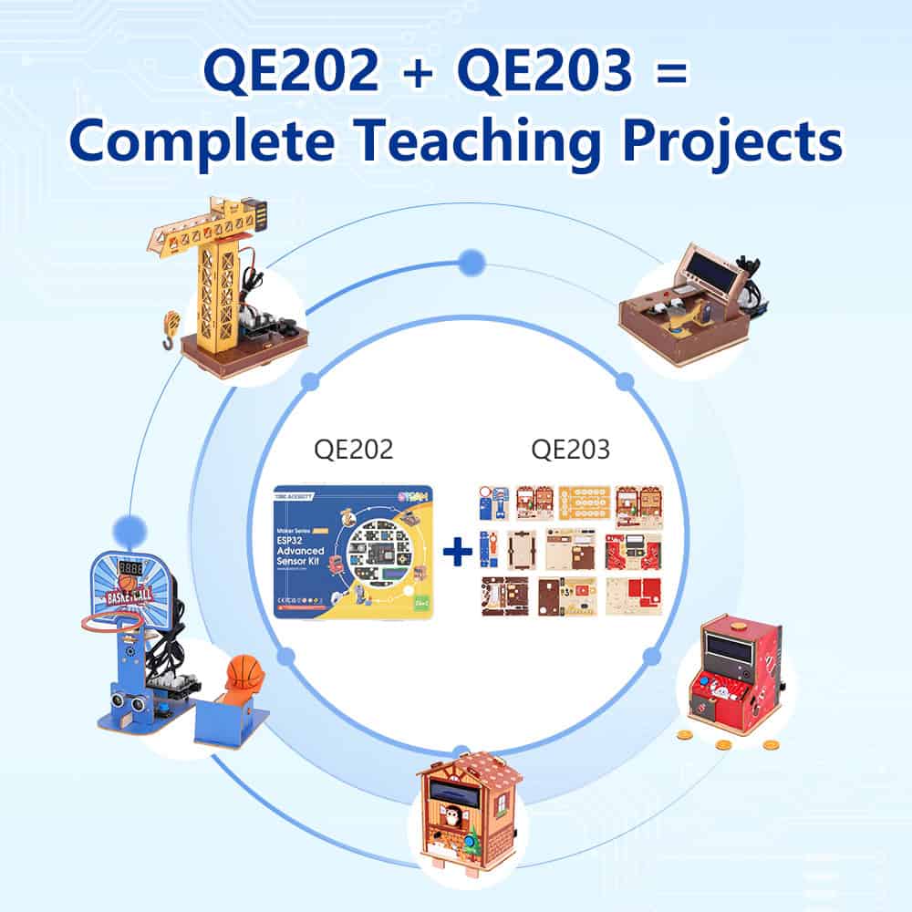 ACEBOTT Maker Series QE202 ESP32 Advanced Development Kit 26-in-1